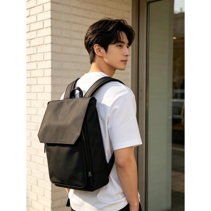 High Quality Flap PU Leather L - Leather Work Rucksack Mens 评论和价格