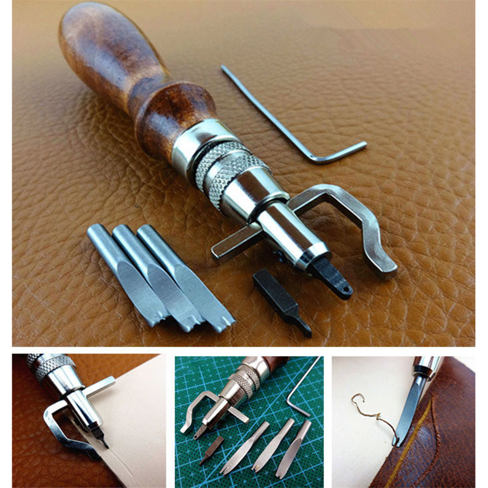 7Pcs Craft Tools Set Stitching - Groover Stitching Tool 评论和价格