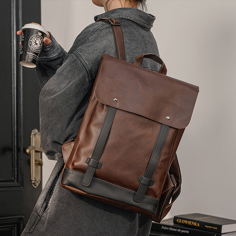 Men Vintage Leather Backpack 1 - Leather Work Rucksack Mens 评论和价格