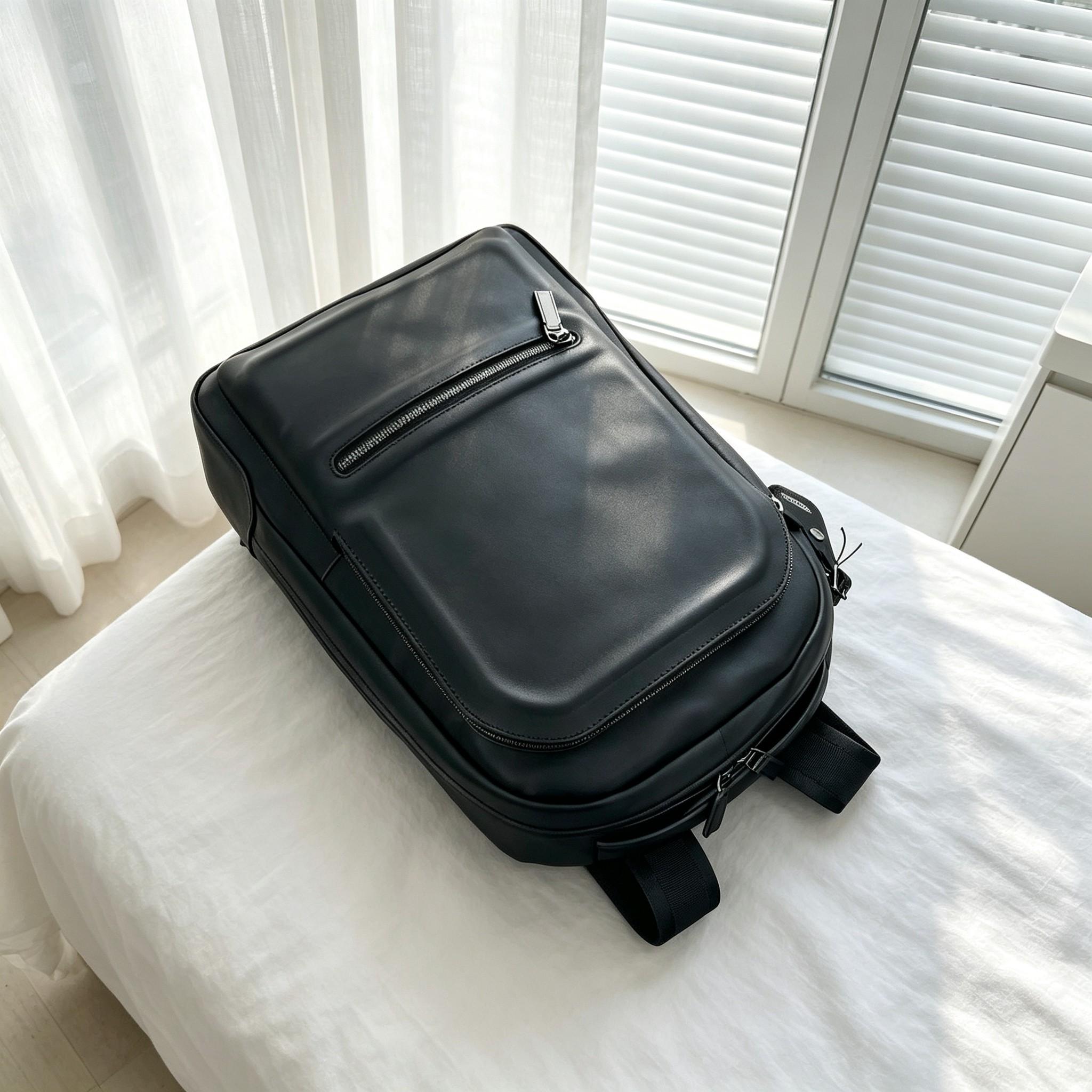 Business Commuter Backpack for - Leather Work Rucksack Mens 评论和价格