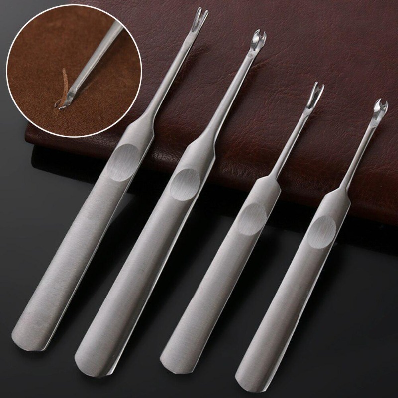4pcs U+V Shaped Leather Stitch - Groover Stitching Tool 评论和价格
