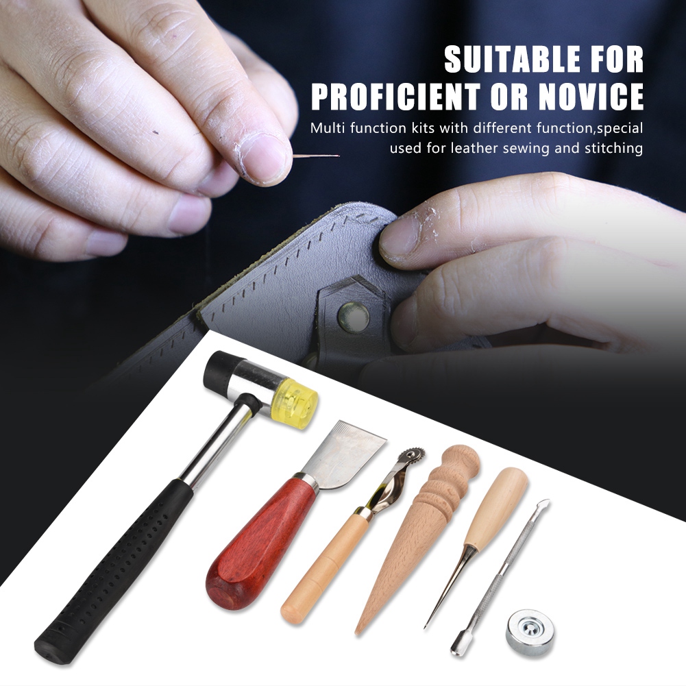 42PCS Leather Craft Tools Set  - Groover Stitching Tool 评论和价格