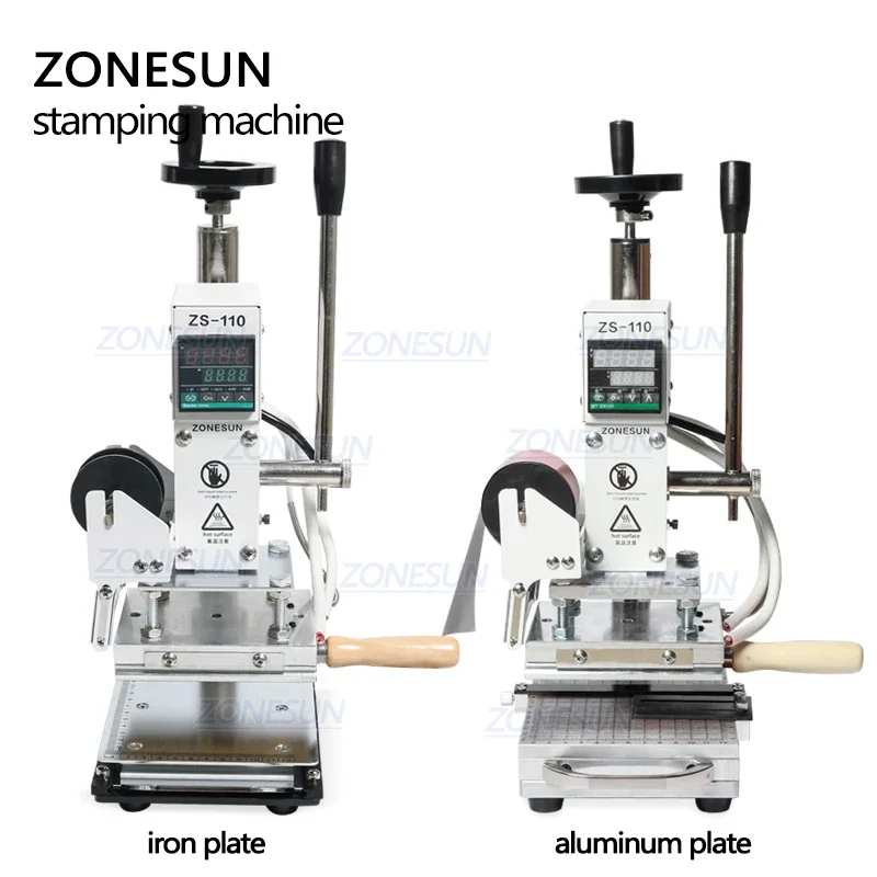 ZONESUN ZS110 Hot Foil Stampin - Leatherwork Hand Press 评论和价格