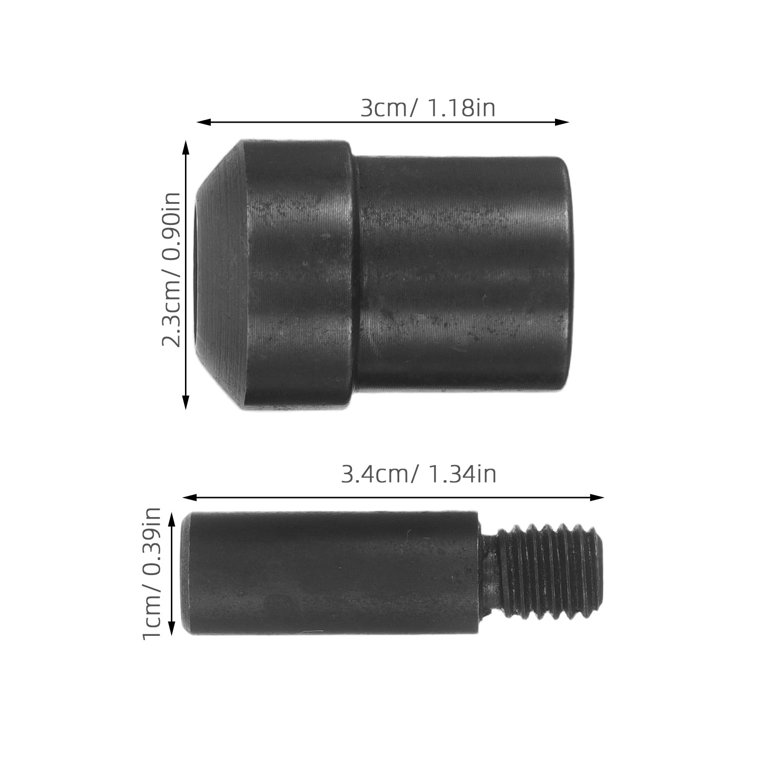 2Pcs Rivet Setter Punch Dies M - Leatherwork Hand Press 评论和价格